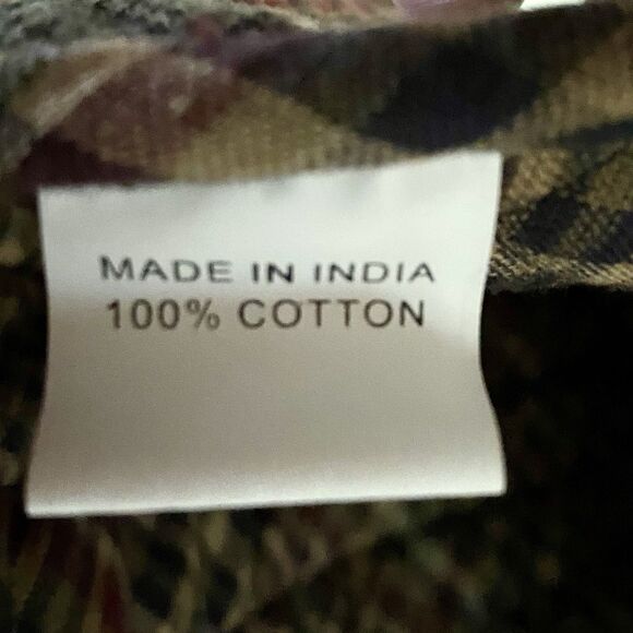 HANDCRAFTED TEA COZY Primitive Style Patchwork Quilted 14” x 10” - Picture 6 of 6